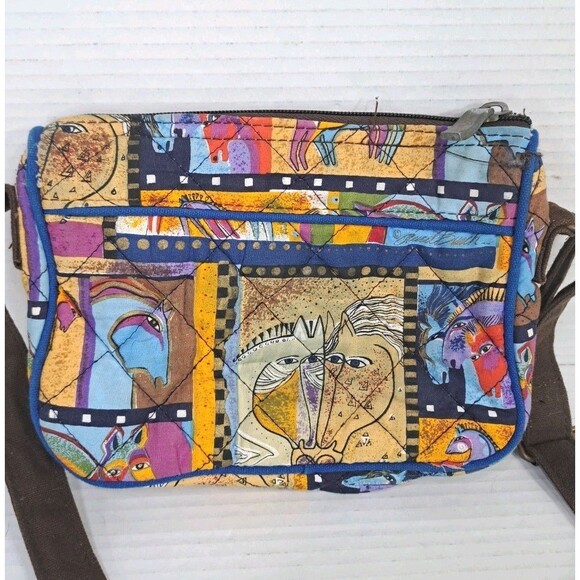 Sun N Sand Laurel Burch Blaze Horse Multicolor Purse Handbag 9x7x2 Shoulder Bag - Picture 4 of 6